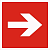 Знак F01-01 200*200 "Направляющая стрелка" пленка ФЭС в Атырау
